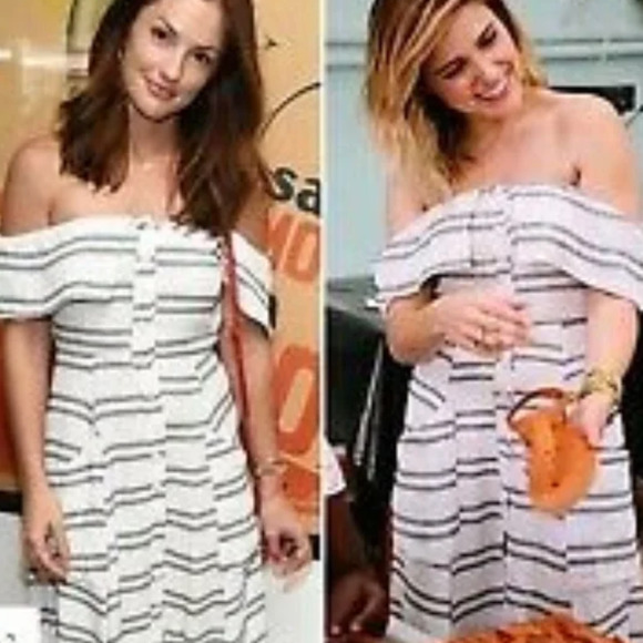 Reformation Mariana Midi Dress in Seaside Stripe - Picture 12 of 12